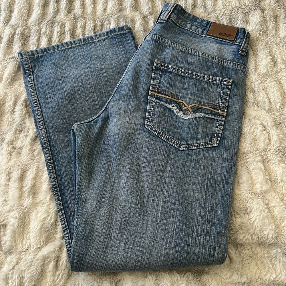 Relaxed bootcut mens denim 34x32